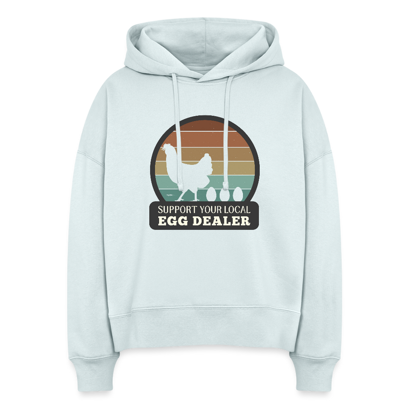 Support Local Egg Dealer Women's Organic Hoodie - blue ice