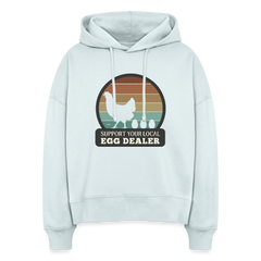 Support Local Egg Dealer Women's Organic Hoodie - blue ice