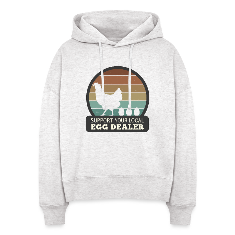 Support Local Egg Dealer Women's Organic Hoodie - cool heather grey