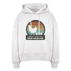 Support Local Egg Dealer Women's Organic Hoodie - cool heather grey