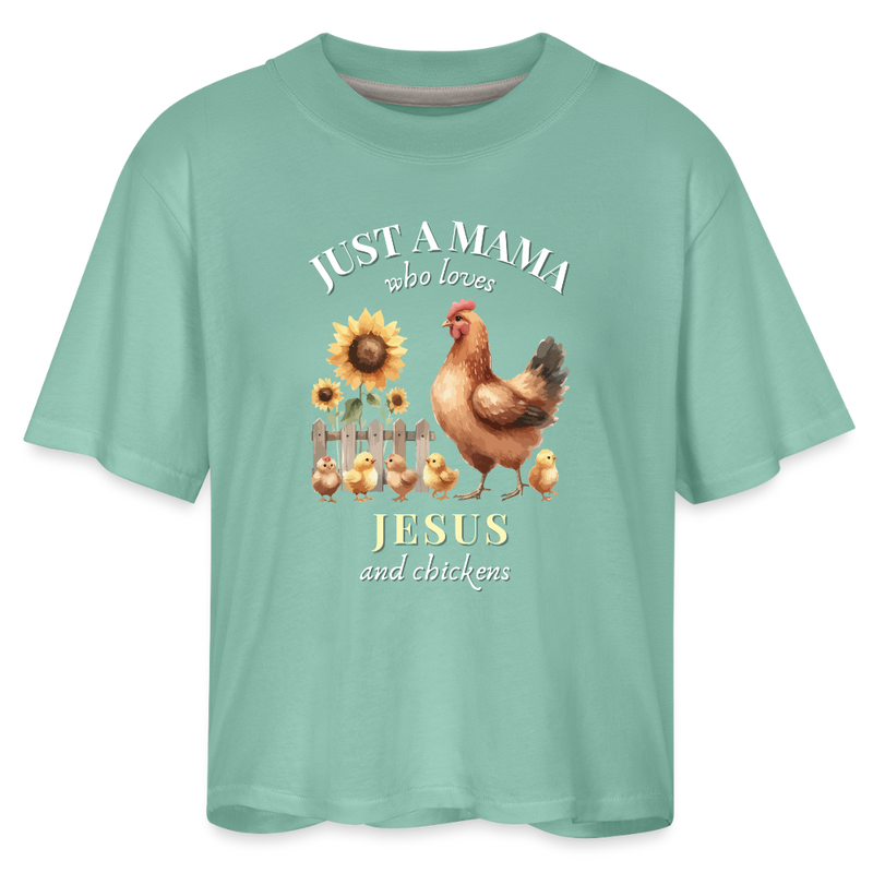 Women's Boxy Tee - saltwater