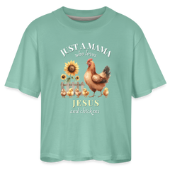 Women's Boxy Tee - saltwater