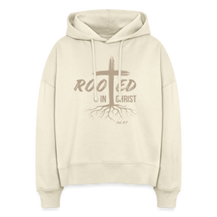 Rooted in Christ Eco Women's Organic Hoodie - natural raw