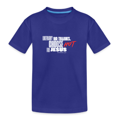 On Fire for Jesus Organic Youth T-Shirt - royal blue
