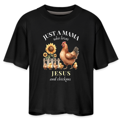 Women's Boxy Tee - black
