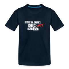 On Fire for Jesus Organic Youth T-Shirt - deep navy