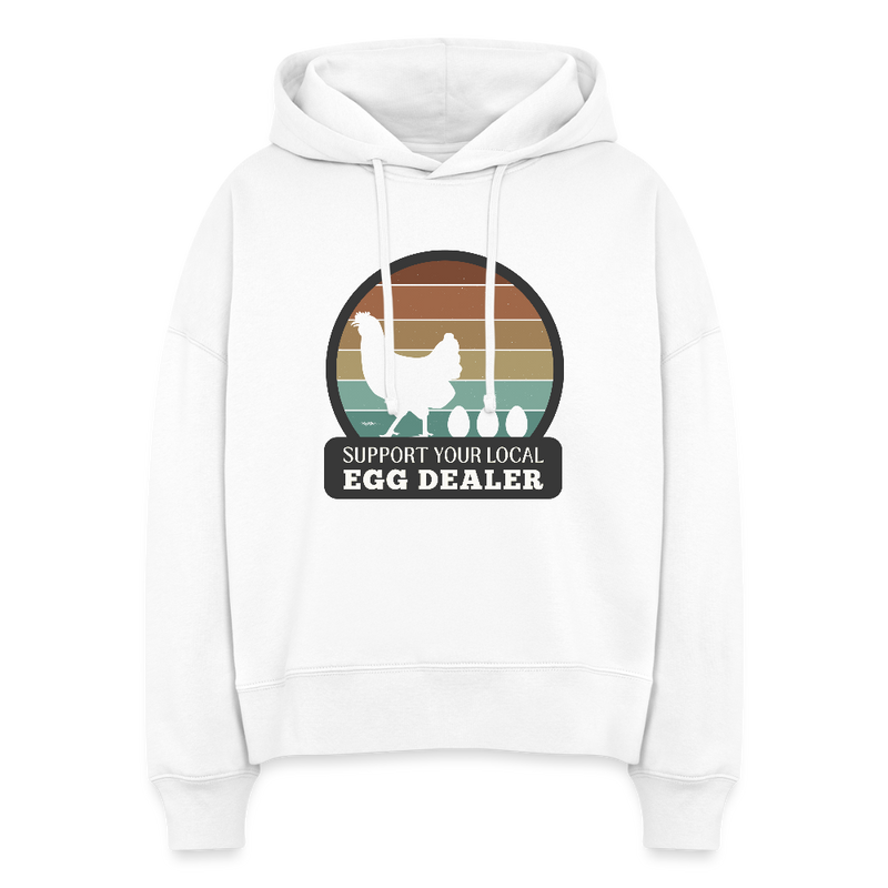 Support Local Egg Dealer Women's Organic Hoodie - white