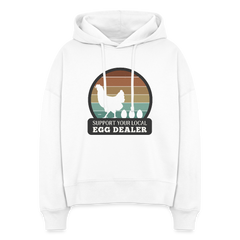 Support Local Egg Dealer Women's Organic Hoodie - white
